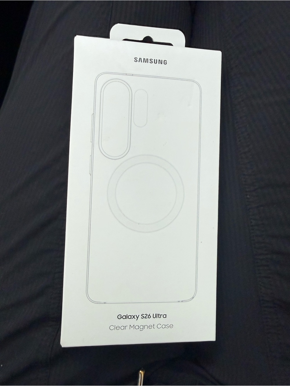 Samsung Galaxy S26 Ultra Clear Magnetic Case - White Box